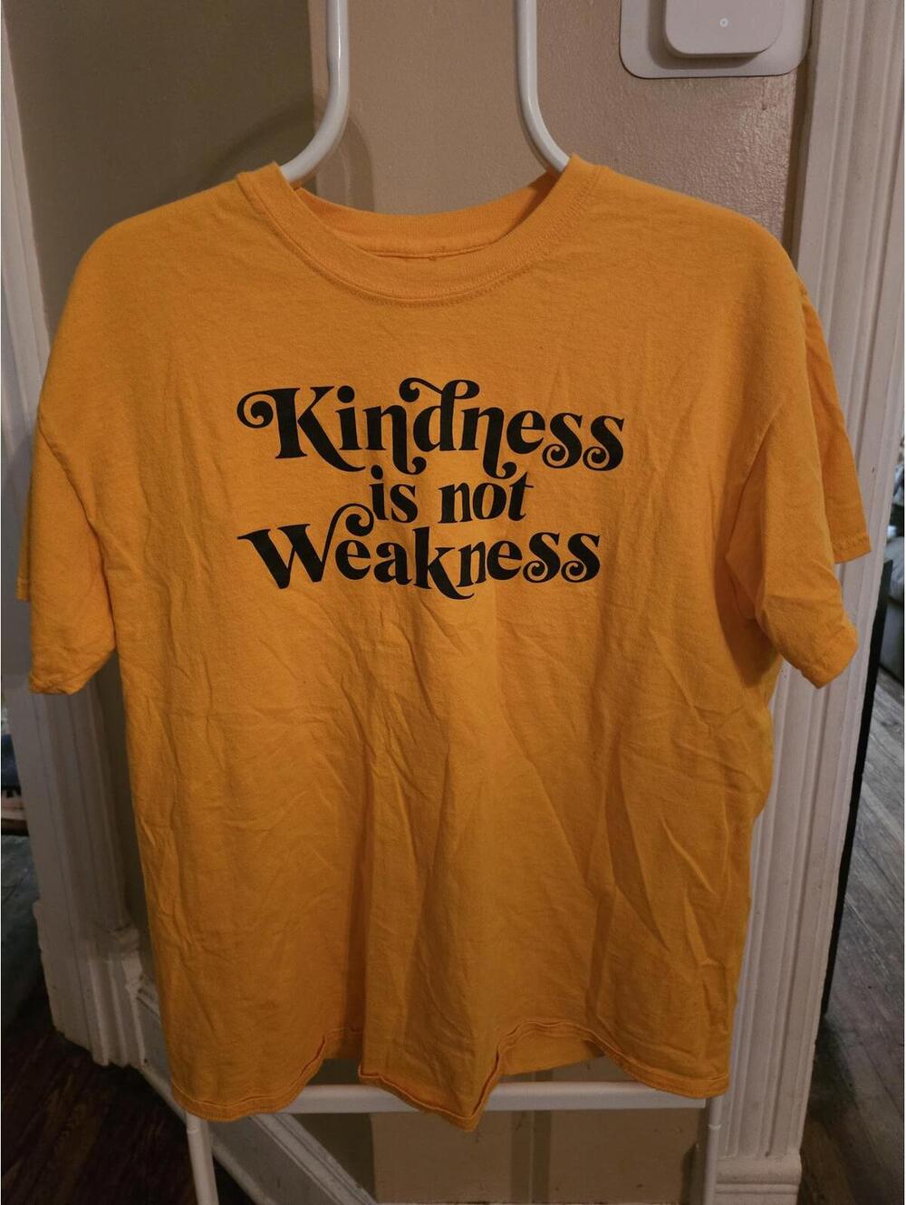 Kindness is not Weakness T-Shirt - by campkatie - Threadless brand - L - EUC